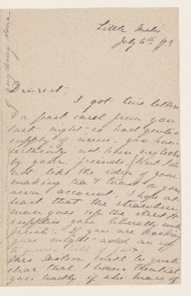 Letter, 6 July 1893