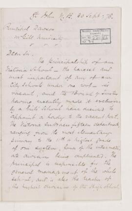 Letter, 30 September 1878