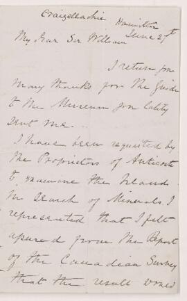 Letter from Chas. C. Grant