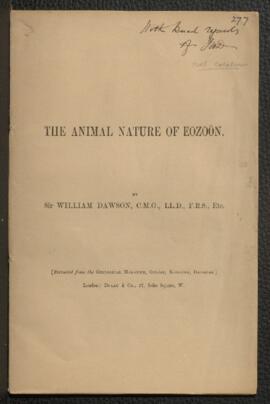 The animal nature of Eozoön