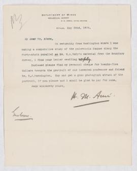 Letter to F. D. Adams, 22 May 1908