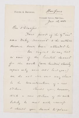 Letter, 18 January 1882