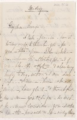 Letter, undated