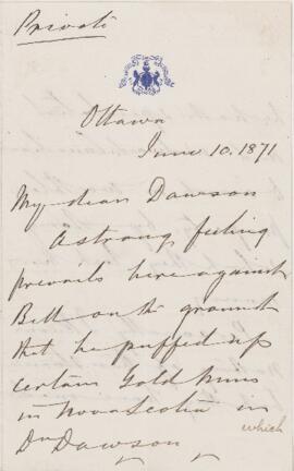 Letter, 10 June 1871.