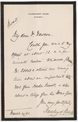 Letter, 14 March 1892