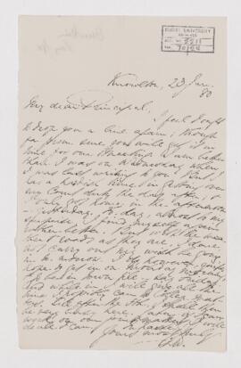 Letter, 23 January 1880