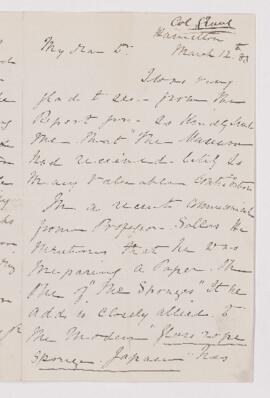 Letter, 12 March 1883