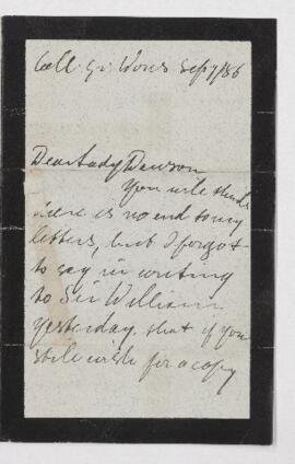 Letter, 7 September 1886