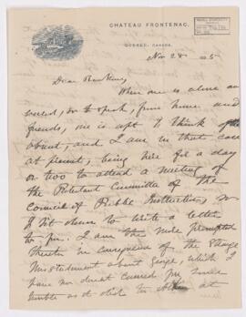 Letter, 28 November 1895