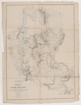 Map of Montana and Wyoming Territories