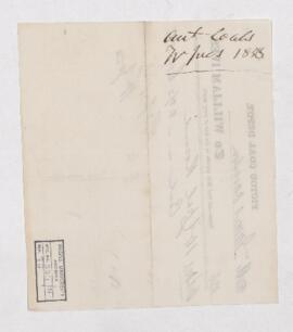 Account, October 1854