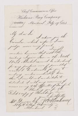 Letter, 19 February 1883