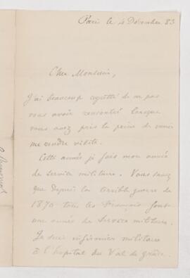 Letter, 4 December 1883