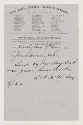 Order, 8 November 1856