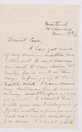 Letter, 27 June 1888