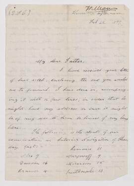 Letter, 22 February 1877