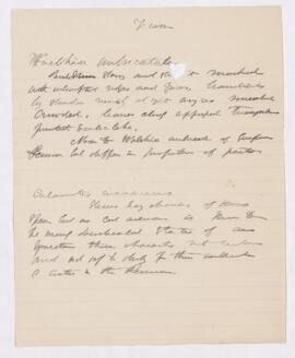 Notes, undated