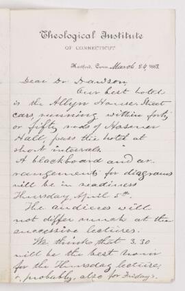 Letter, 24 March 1883