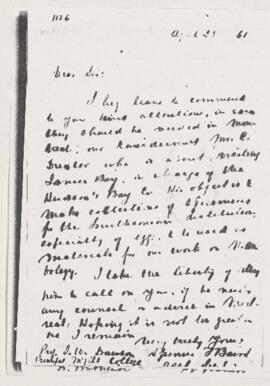 Letter, 25 April 1861