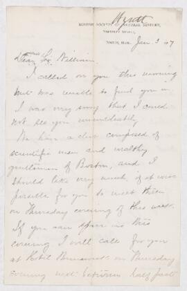 Letter, 3 January 1887