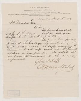 Letter, 15 May 1869