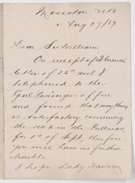 Letter, 27 August 1887