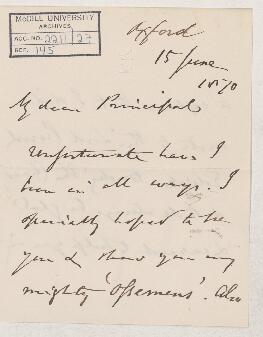 Letter, 15 June 1870
