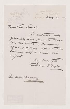 Letter, 1 May 1894