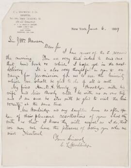 Letter, 6 June 1889