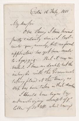 Letter, 16 February 1855