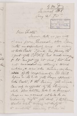 Letter, 21 August 1875