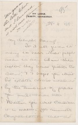 Letter, 28 November 1895