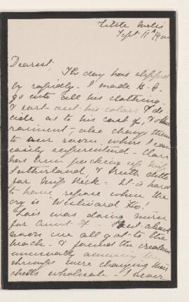 Letter, 11 September 1900