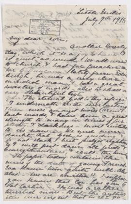 Letter, 9 July 1916