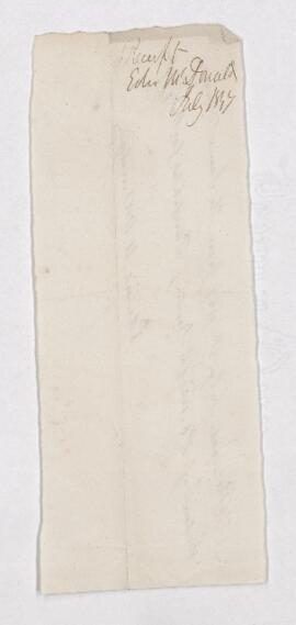 Receipt, 5 July 1847