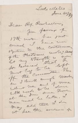 Letter, 21 June 1899