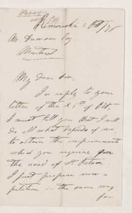 Letter, 5 October 1876