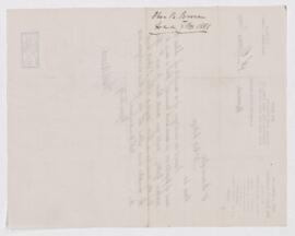 Letter from Thos. B. Brown to B.J. Harrington, written from Montreal.