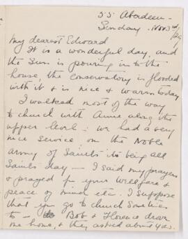 Letter, 3 November 1929