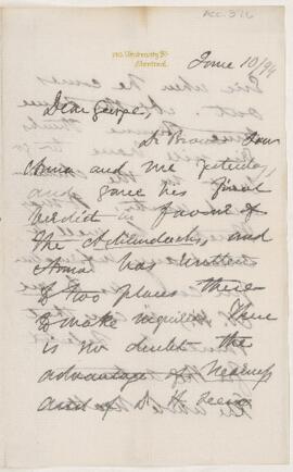 Letter, 10 June 1894