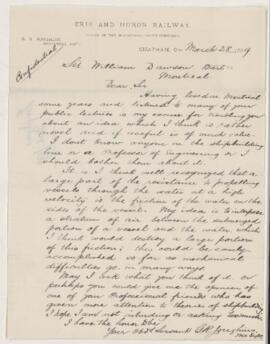 Letter, 28 March 1889