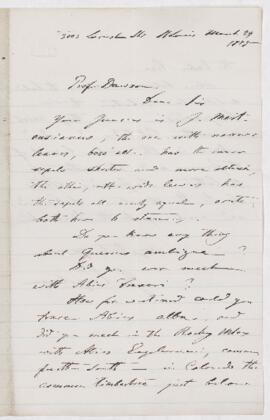 Letter, 29 March 1875