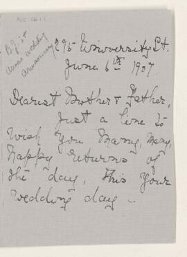 Letter, 6 June 1907