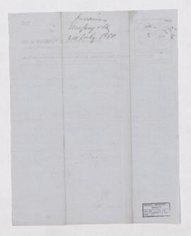 Account, 8 March 1850