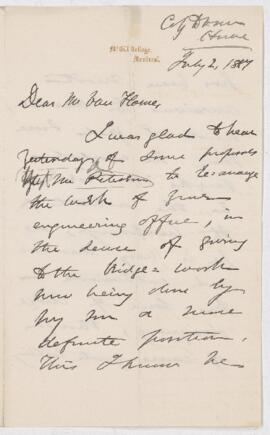 Letter, 2 July 1887