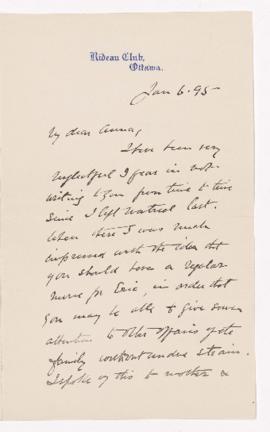 Letter, 6 January 1895