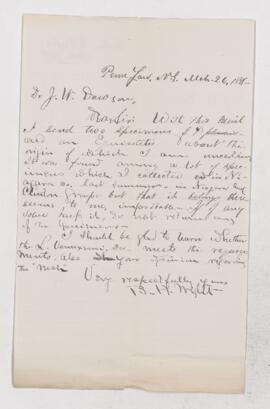 Letter, 26 March 1881