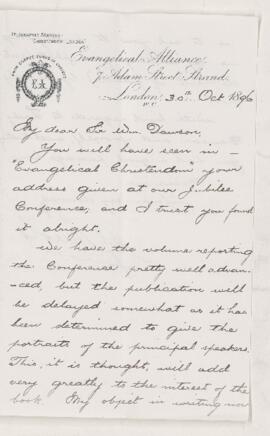 Letter, 30 October 1896