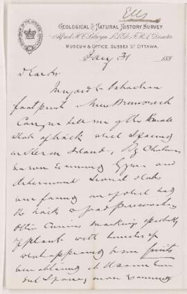 Letter from R.W. Ells