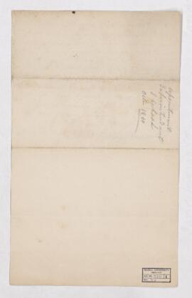 Notes from a meeting, 20 October 1840